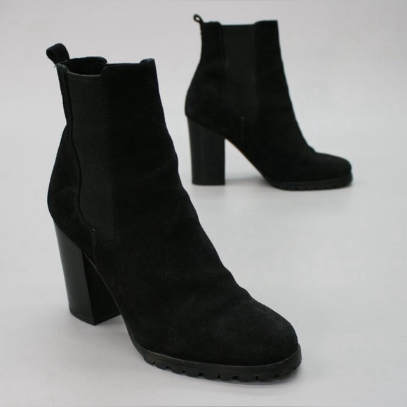 Coach Odelle Black Oiled Suede Bootie Size 9 - Picture 4 of 10
